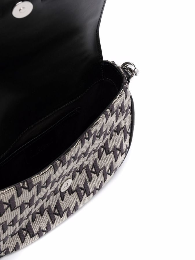 Bolsa Tiracolo de Senhora em Pele Preto Monograma| Karl Lagarfeld | Rolling Luggage