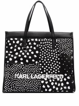 Bolsa Shopper de Senhora Preto/Branco | Karl Lagarfeld | Rolling Luggage