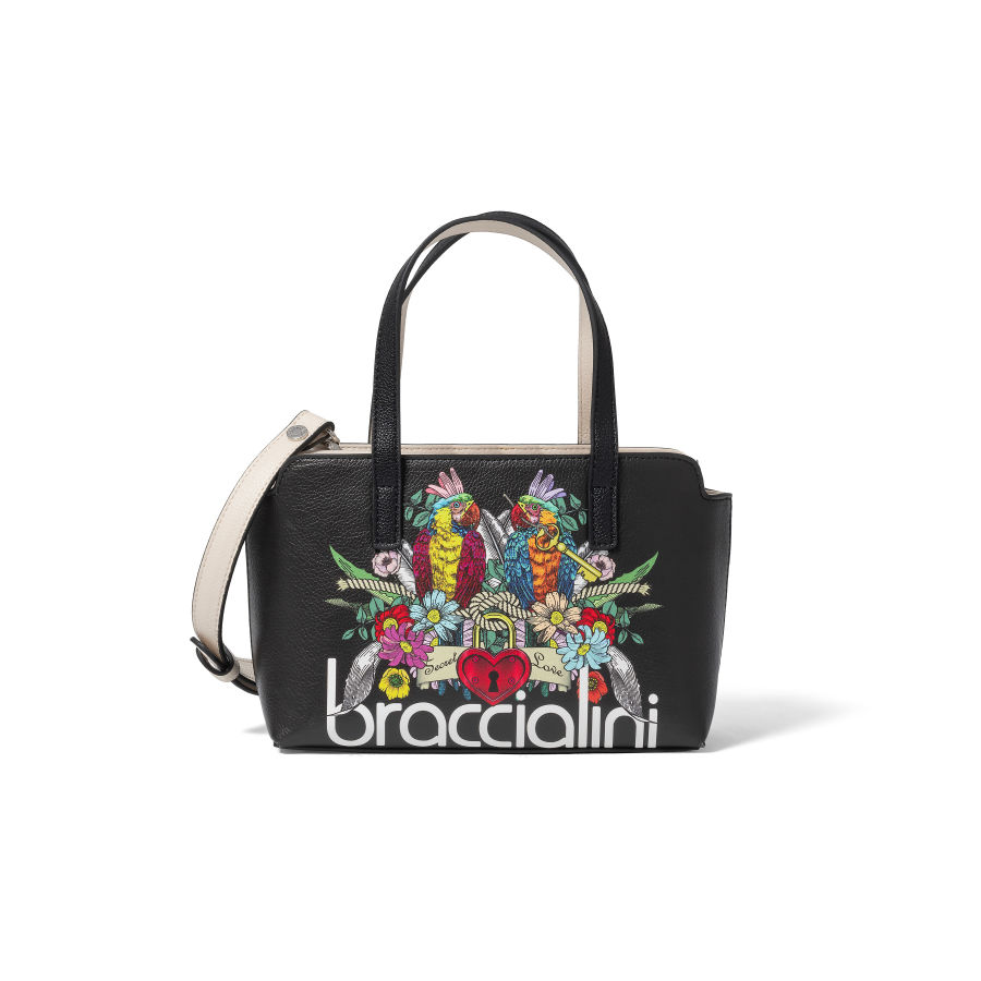 Bolsa de Mão Feminina Britney Preta | Braccialini | Rolling Luggage