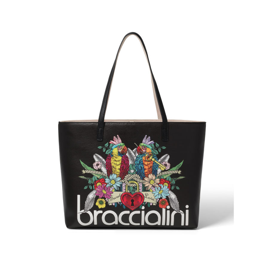 Bolsa Shopper Feminina Britney Preta | Braccialini | Rolling Luggage