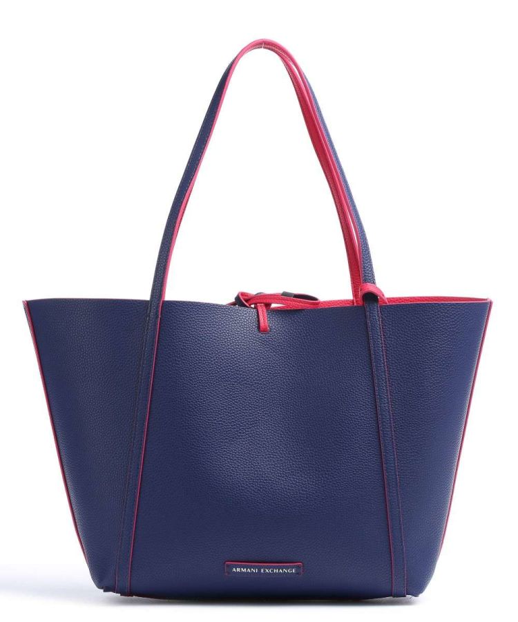 Mala Shopper de Senhora Reversível Vermelho/Azul | Armani Exchange | Rolling Luggage