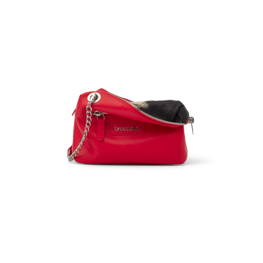 Bolsa Tiracolo Feminina Jennifer Vermelha Reversível | Braccialini | Rolling Luggage