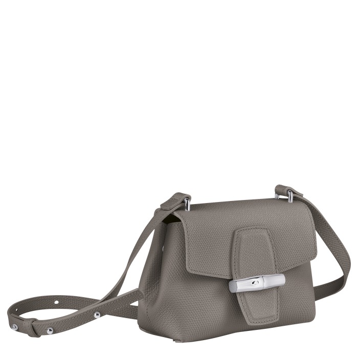 Bolsa de Tiracolo Feminina Roseau Cinzenta | Longchamp | Rolling Luggage