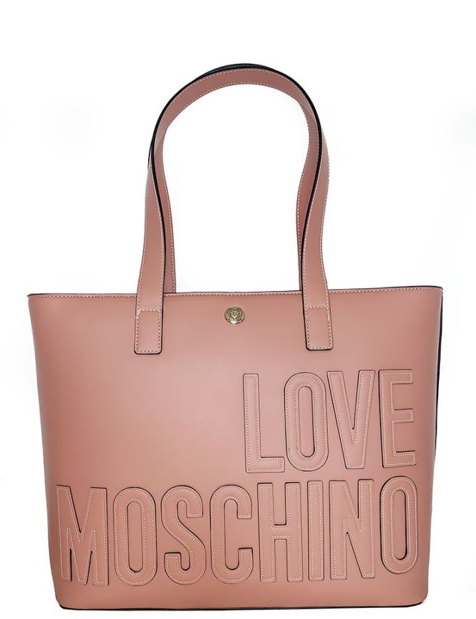 Bolsa Shopper Feminina Rosa | Love Moschino | Rolling Luggage