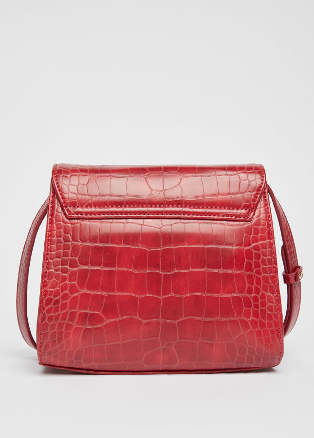 Bolsa de Tiracolo Feminina Croco Vermelha | Liu Jo | Rolling Luggage