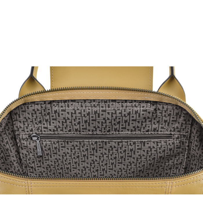 Le Pliage Cuir Bolsa de Mão Feminina em Pele Bege | Longchamp | Rolling Luggage