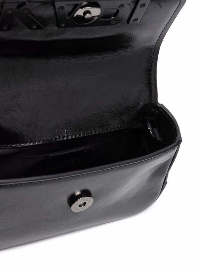 Bolsa Tiracolo/Cintura de Senhora em Pele Preta | Karl Lagarfeld | Rolling Luggage
