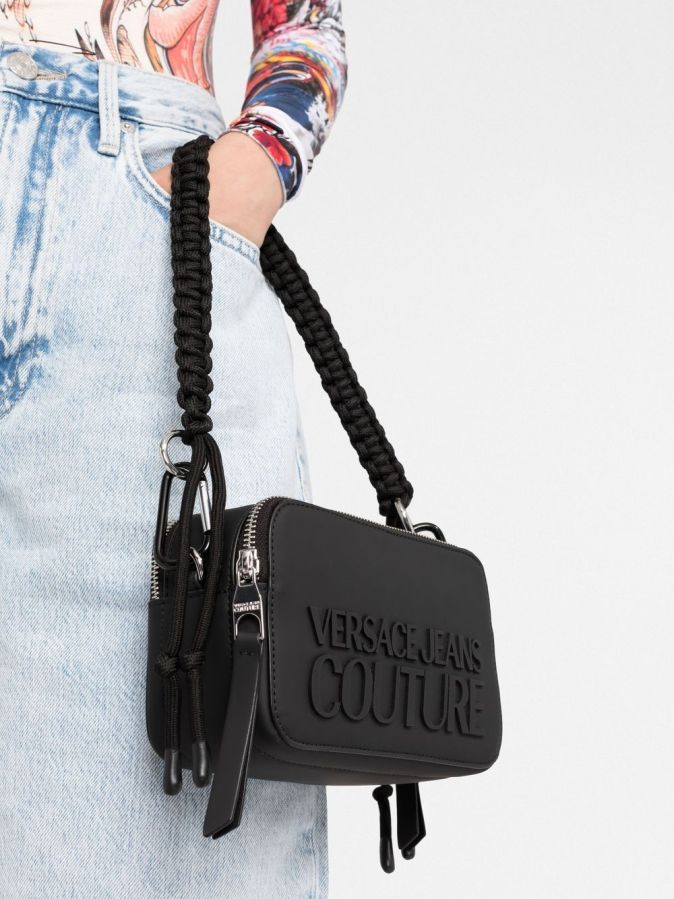 Range H Bolsa Tiracolo Feminina Preta | Versace Jeans Couture Bolsas de Senhora | Rolling Luggage