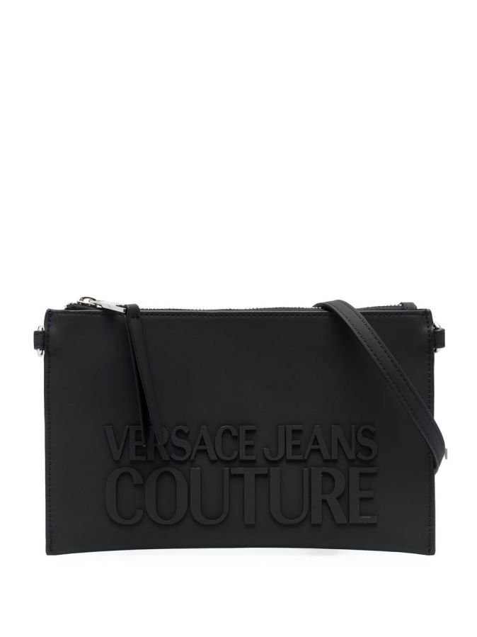 Range H Clutch Feminina Preta | Versace Jeans Couture Bolsas de Senhora | Rolling Lugagge