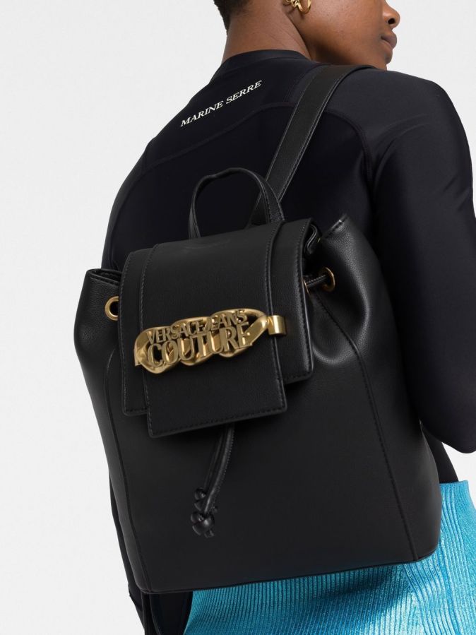 Range X Mochila Feminina Preta | Versace Jeans Couture Bolsas de Senhora | Rolling Luggage