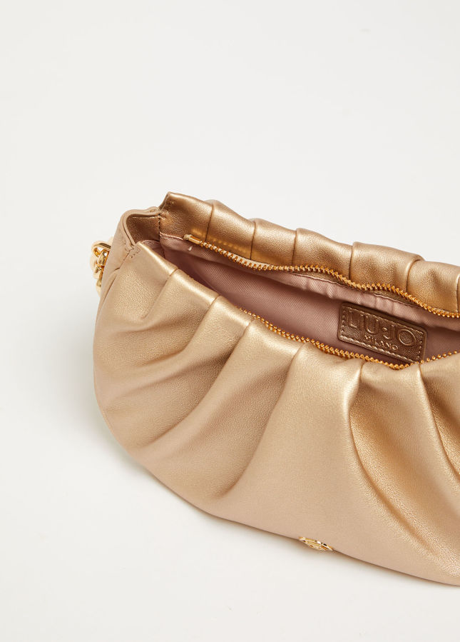 Bolsa de Ombro Feminina Dourada | Liu Jo Bolsas de Senhora | Rolling Luggage