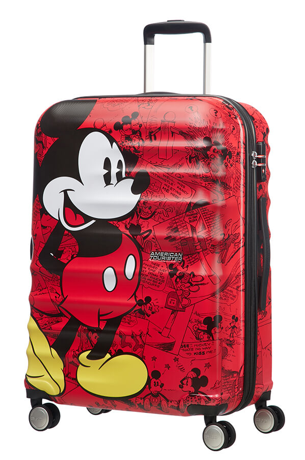 Mala de Viagem Média 67cm 4 Rodas Mickey Comics Red - Wavebreaker Disney | American Tourister