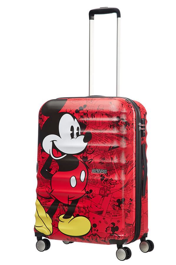 Mala de Viagem Média 67cm 4 Rodas Mickey Comics Red - Wavebreaker Disney | American Tourister