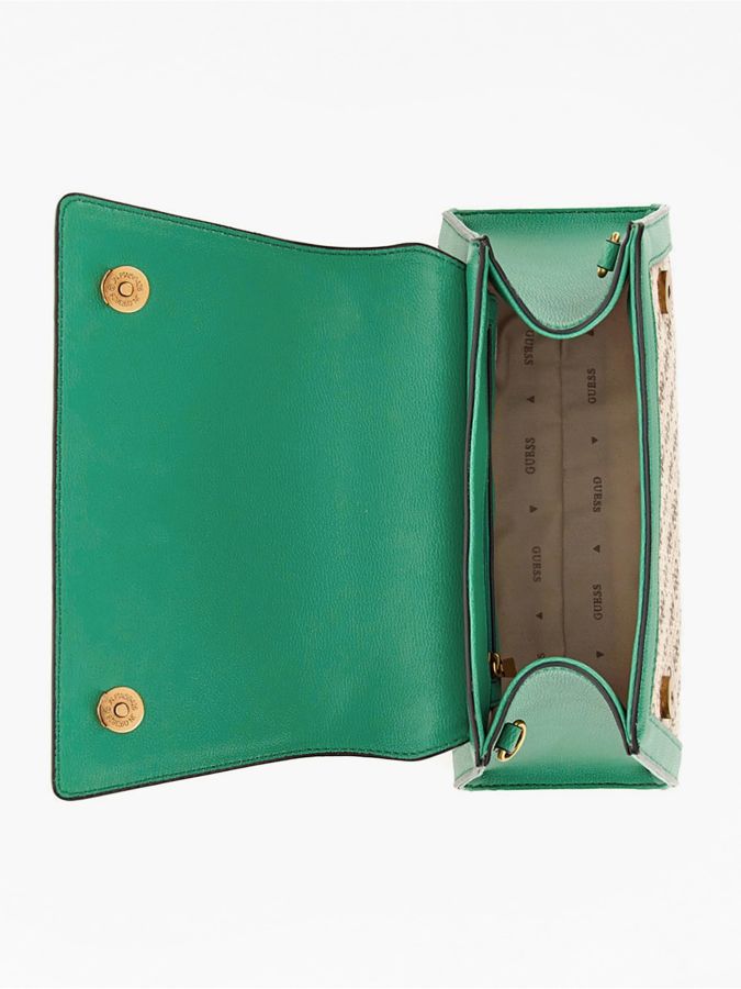 Stephi Mala de Mão de Senhora Verde | Guess Bolsas de Senhora | Rolling Luggage Online