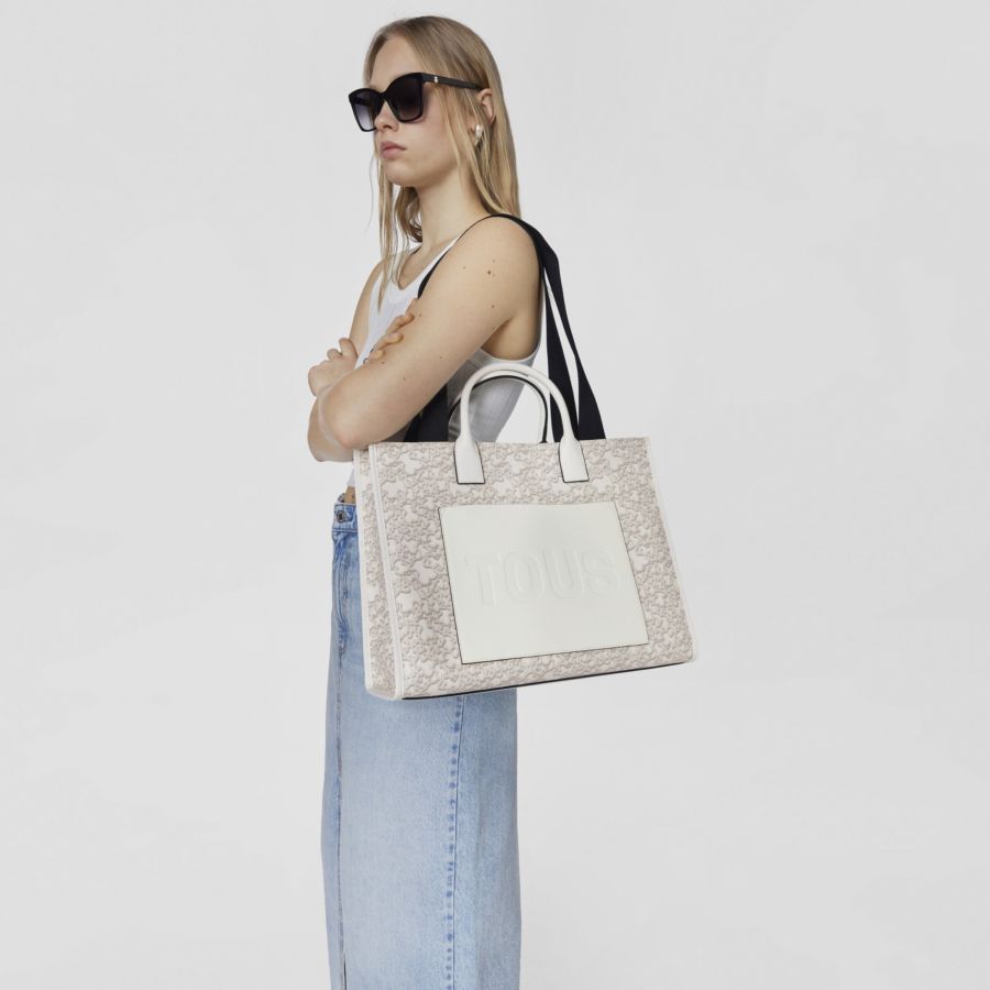 Tous Kaos Mini Bolsa Shopper XL de Senhora Cinzenta | Tous Bolsas de Senhora | Rolling Luggage