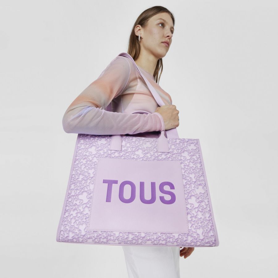 Tous Kaos Mini Bolsa Shopper XL de Senhora Malva | Tous Bolsas de Senhora | Rolling Luggage
