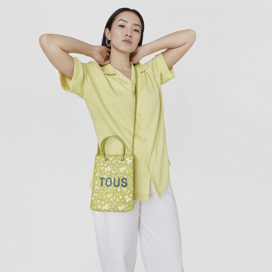Tous Kaos Mini Bolsa de Tiracolo Feminina Verde Lima | Tous Bolsas de Senhora | Rolling Luggage