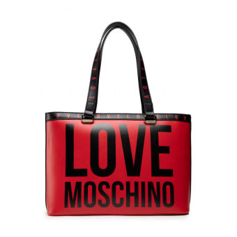 Bolsa Shopper de Senhora Vermnelha | Love Moschino | Rolling Luggage