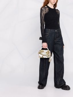 Range X Mala de Mão Feminina Estampada Branca | Versace Jeans Couture | Rolling Luggage