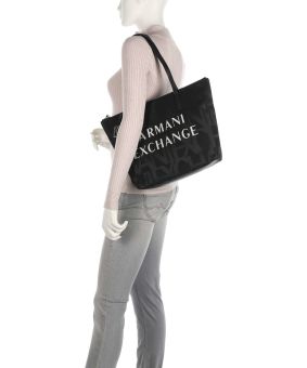 Mala Shopper de Senhora Preta | Armani Exchange Bolsas de Senhora | Rolling Luggage