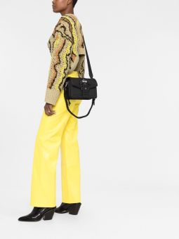 Range F Bolsa Tiracolo Feminina Preta | Versace Jeans Couture Bolsas de Senhora | Rolling Luggage