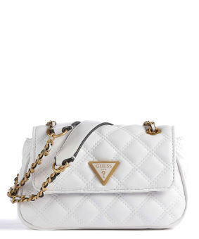 Giully Mini Bolsa de Ombro de Feminina Branca | Guess Bolsas de Senhora | Rolling Luggage Online
